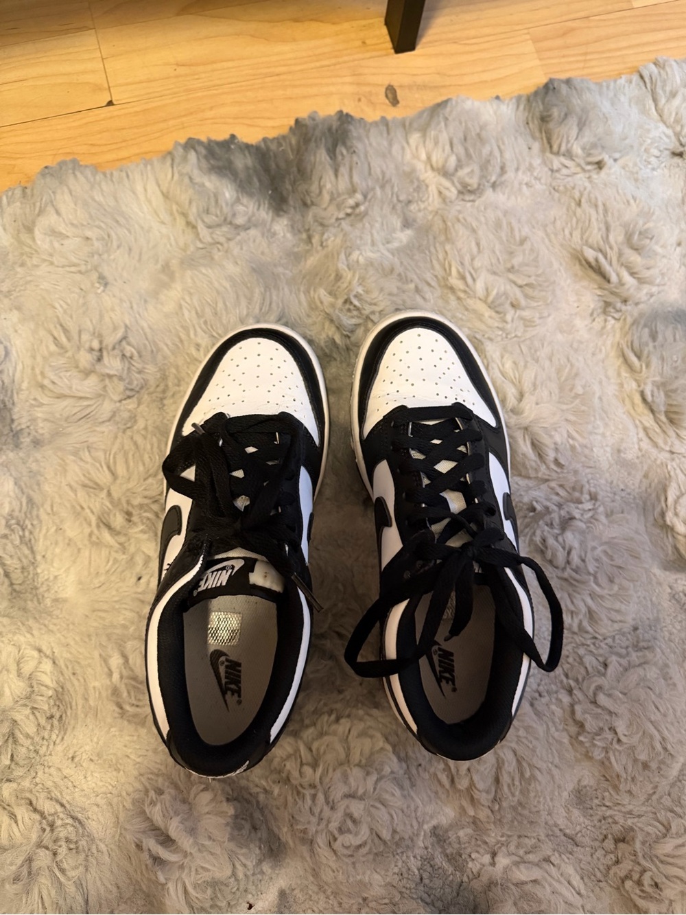 Nike Women’s Black and White Low-Top Sneakers